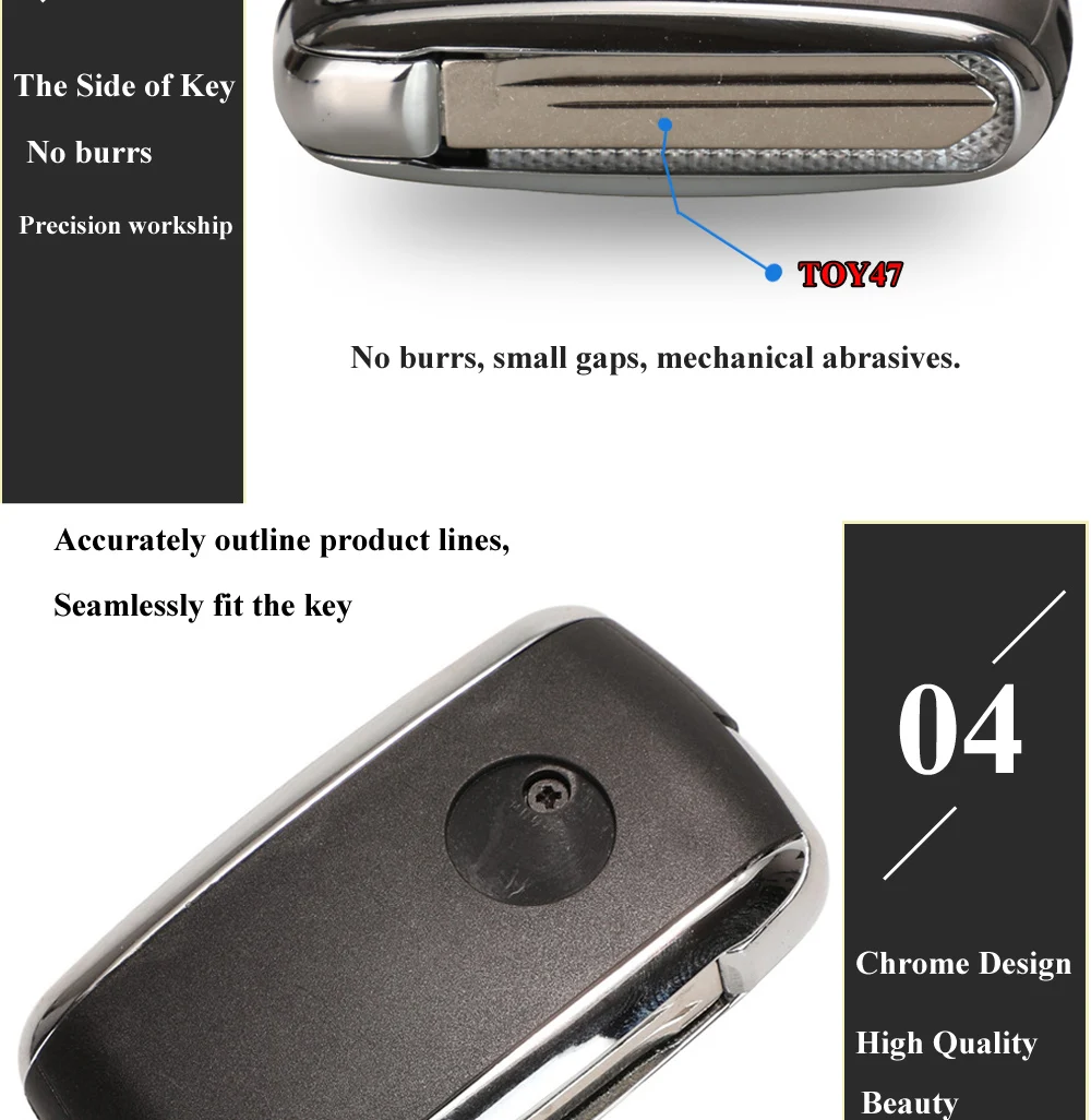 Jinyuqin TOY43/TOY40/TOY47 Lama Chiave A Distanza Dell'automobile Borsette per Toyota Crown Camry Corolla Reiz RAV4 Avalon Venza matrix Auto Caso Fob 15 Jinyuqin TOY43/TOY40/TOY47 Lama Chiave A Distanza Dell'automobile Borsette per Toyota Crown Camry Corolla Reiz RAV4 Avalon Venza matrix Auto Caso Fob - Hc72dd0bf7f9f44e594adfb28c81105cfr