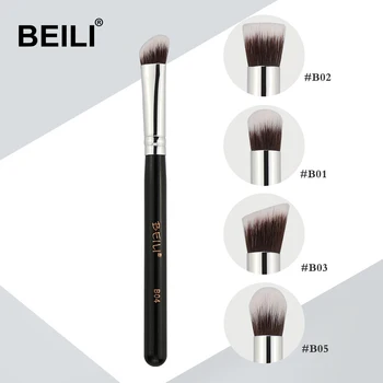 

BEILI Small Kabuki Single Eye foundation shade Blending Contour Soft Synthetic Hair Vegan Makeup Brush Set