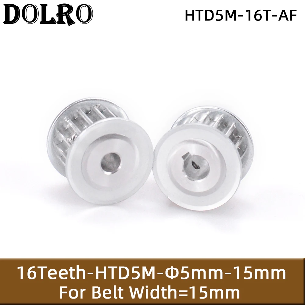 

HTD 5M 16 Teeth Synchronous Timing Pulley Bore 5/6/6.35/7/8/10/12/14/15mm for Width 15mm HTD5M Belt gear 16-5M-15 AF 16Teeth 16T