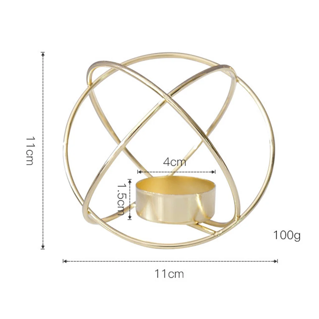 Nordic Style 3D Geometric Candle Holder Tea Light Holder Dining Table Centerpiece Weddings Events Parties Decor