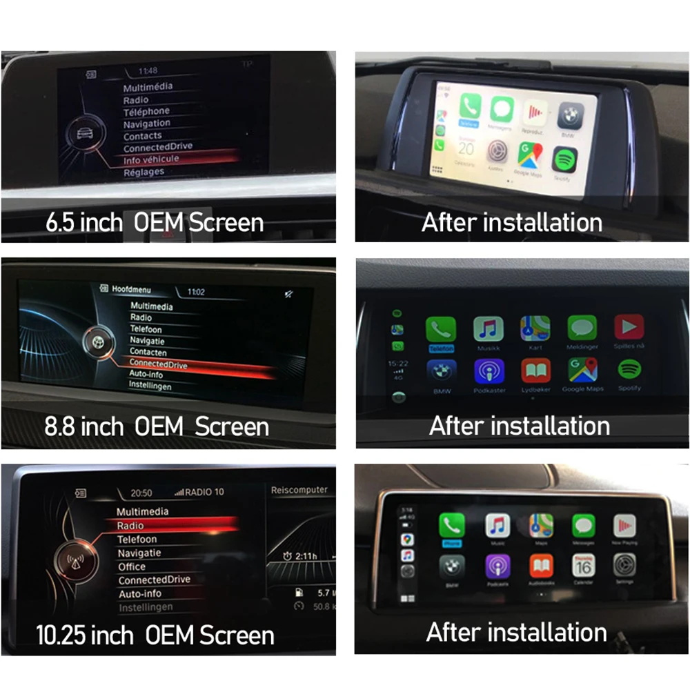 Carlinkit Decoder 2.0 For BMW NBT Sytem Series 3 F30 F31 F34 Series 4 F32 F33 F36 Apple CarPlay Android Auto Multimedia Wireless