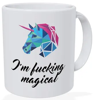 

I'm Magical Unicorn Gifts Blue 11 Ounces Funny Coffee Mug