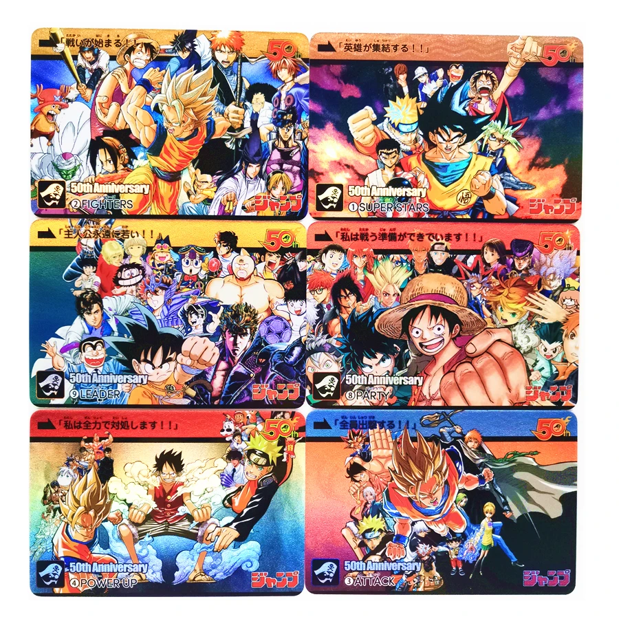 9pcs Set Dragon Ball One Piece Naruto Jump 50th Anniversary Toys Hobbies Hobby Collectibles Game Collection Anime Cards Game Collection Cards Aliexpress