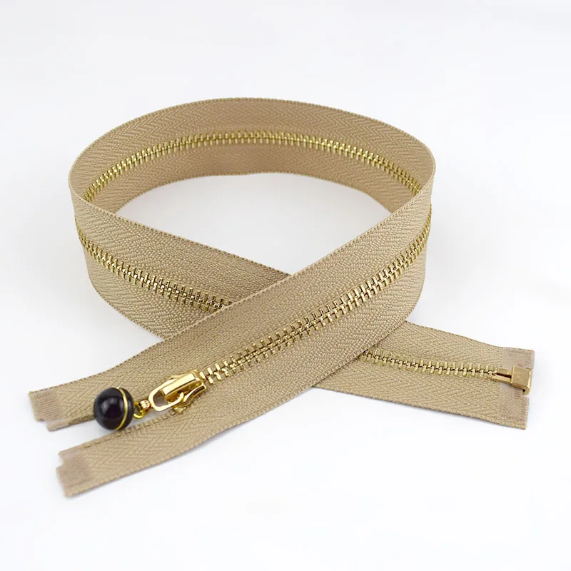 2 шт 50 см 3# металлические застежки-молнии для шитья одежды молния DIY ремесло портной аксессуары платье застежки-молнии для шитья куртка молния ZA044 - Цвет: Khaki-black