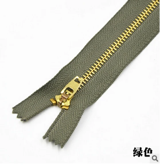 green Meetee 10 шт. 13/15/18 см 3# High-end металлическая молния с закрытым концом молнии самодельного кошелька бумажника мешок швейная молния Костюмы аксессуары A4-17 - Цвет: green
