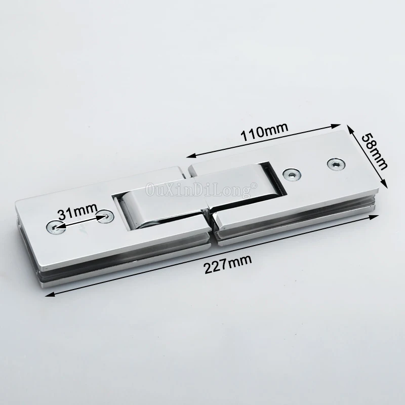 1 шт душевая прямоугольная 180 градусов зеркальная стеклянная петля квадратная нержавеющая сталь петля для ванной, душевой зажим HM17/1