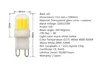 DIMMABLE G9 LED Light Bulb 5W AC 110V 220V COB 1511 LED Lamp  for Chandelier Sewing Machine ► Photo 2/6