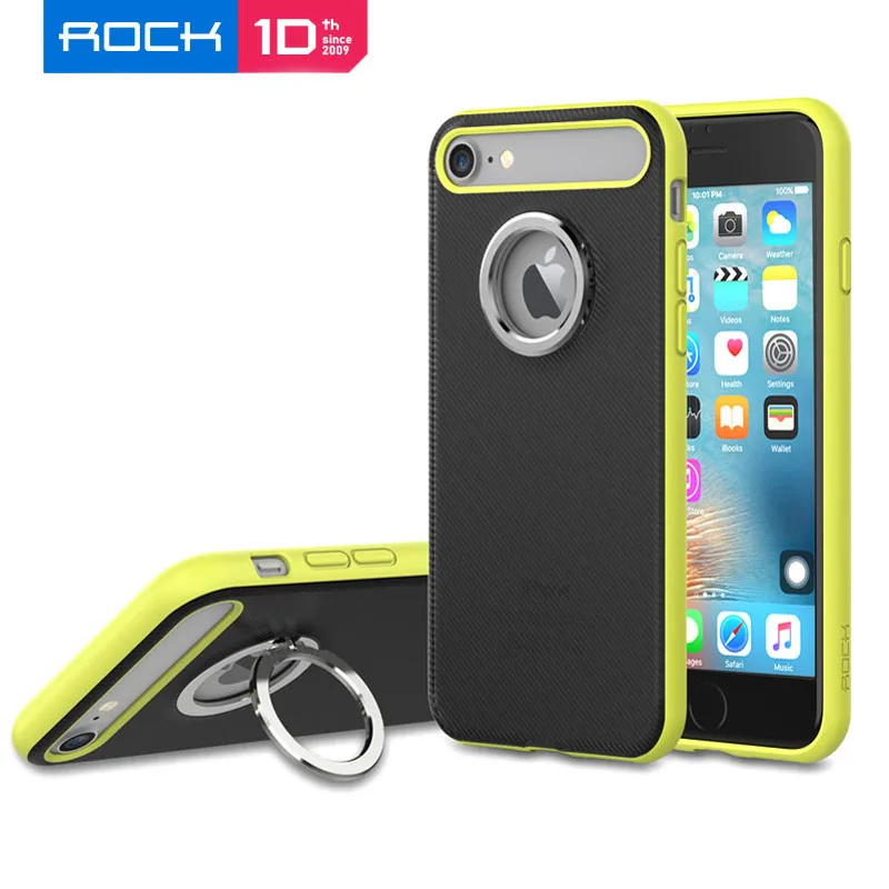 ROCK Ring Holder Stand Case for IPhone 7 Plus 4.7inch Back Capa Work with Magnetic Car on Sales |