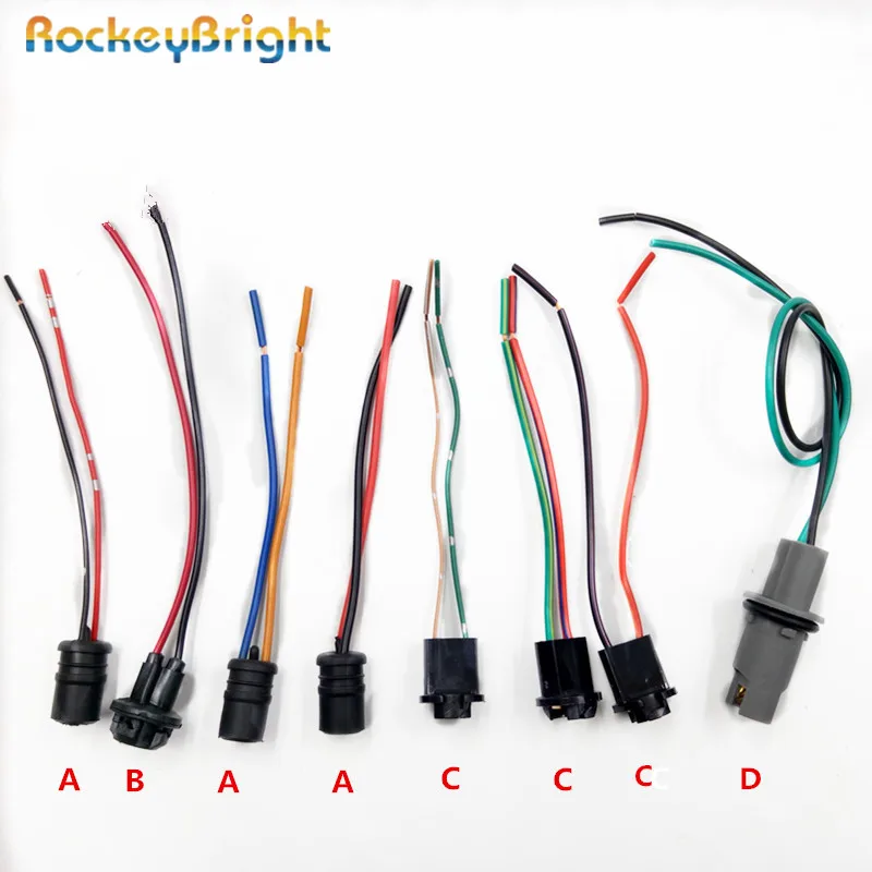 Rockeybright 2 4 шт. T10 W5W держатель для светодиодной лампы гнездо кабеля 194 адаптер