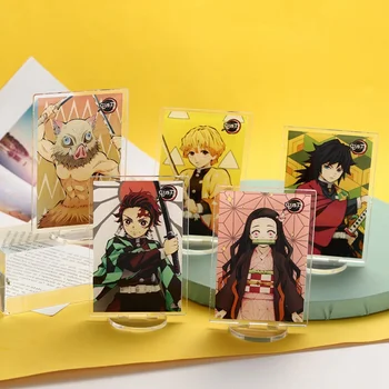 

Anime Demon Slayer Kimetsu no Yaiba Kamado Tanjirou Kamado Nezuko Acrylic Stand Figure keychain Model Desk Decor Toy Gifts