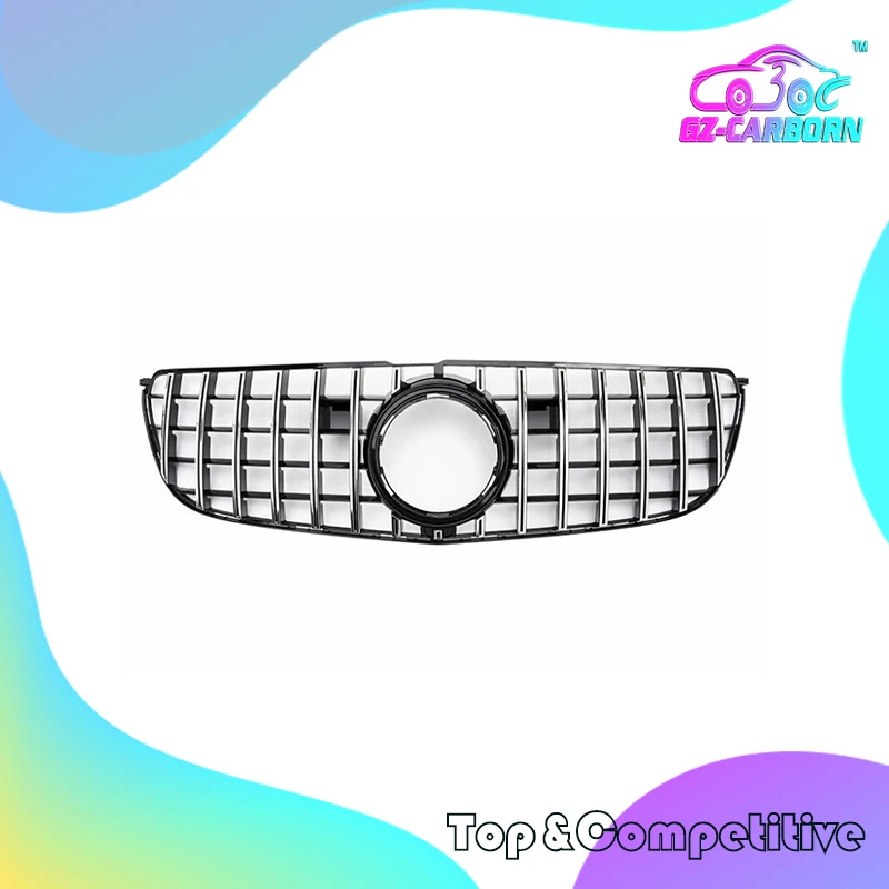 

2016 2017 2018 2019 New For Mercedes Benz GLS-Class X166 GLS300 GLS350 Grill GT R GTR Sport Style Front Bumper Racing Grille