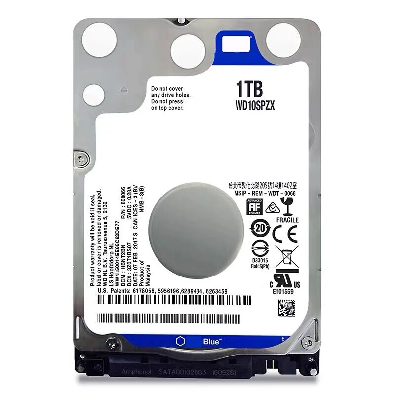 ο  HDD WD Blue 1 ׶Ʈ 2.5 SATA 6 ⰡƮ/ 128MB 5400RPM Ʈ ϵ ̺  ϵ ũ WD10SPZX