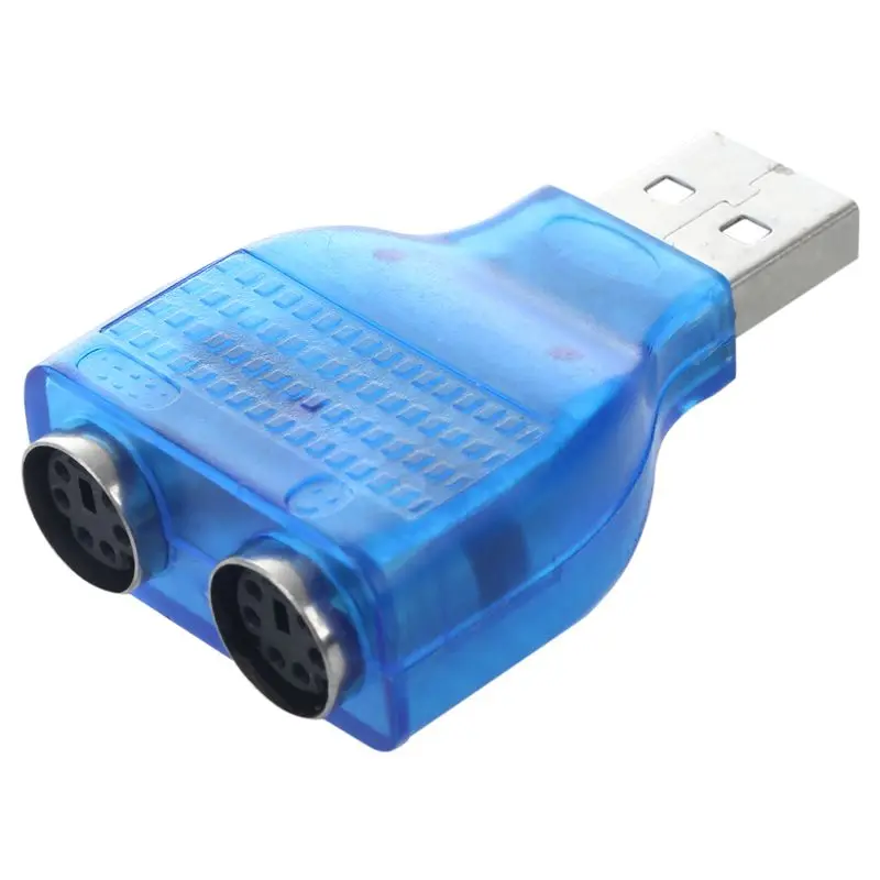 Маленький тонкий USB 2 0 A Male к портам PS/2 PS2 FEMALE адаптер для мыши и