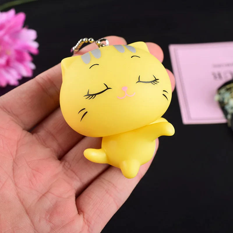 Creative Cute Cool Cartoon Key Button Doll CC Cat Men And Women Handbag Pendant Accessories Car Small Gifts Wholesale