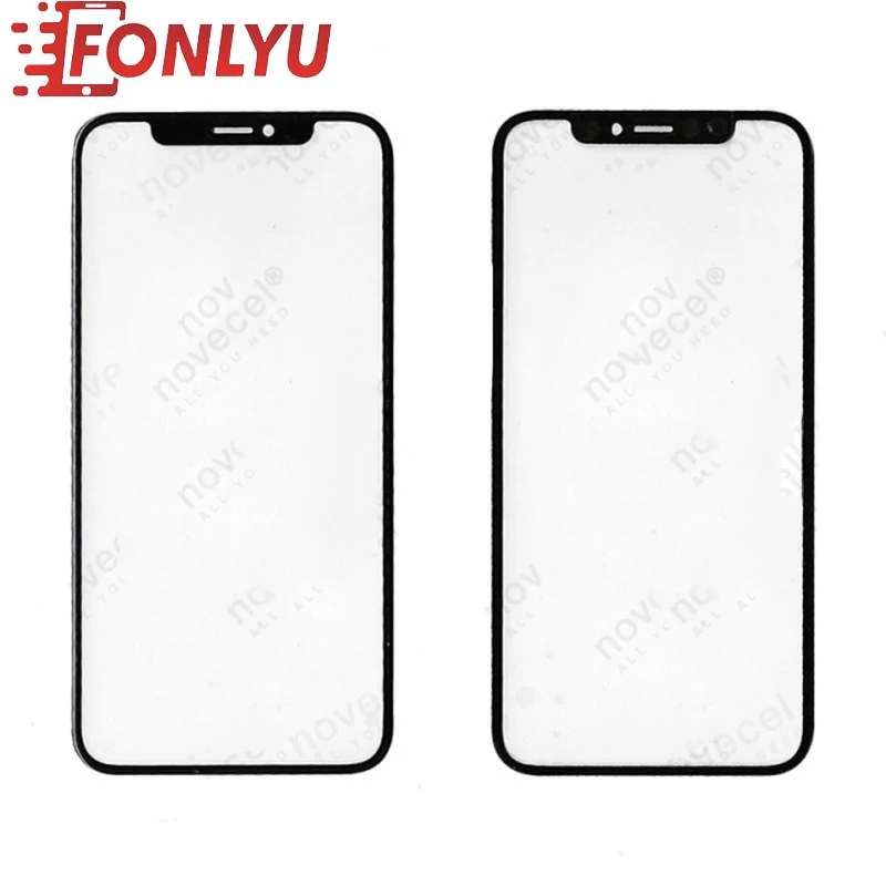 Оригинальное качество, переднее стекло для экрана iPhone X/XS XR XSMAX, ЖК-дисплей, сенсорная панель, внешнее треснутое стекло, замена