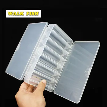 

Walk Fish Fishing Box for Bait Double Sided Plastic Lure Boxes Fly Fishing Tackle Storage Box Supplies Accessories High Strength