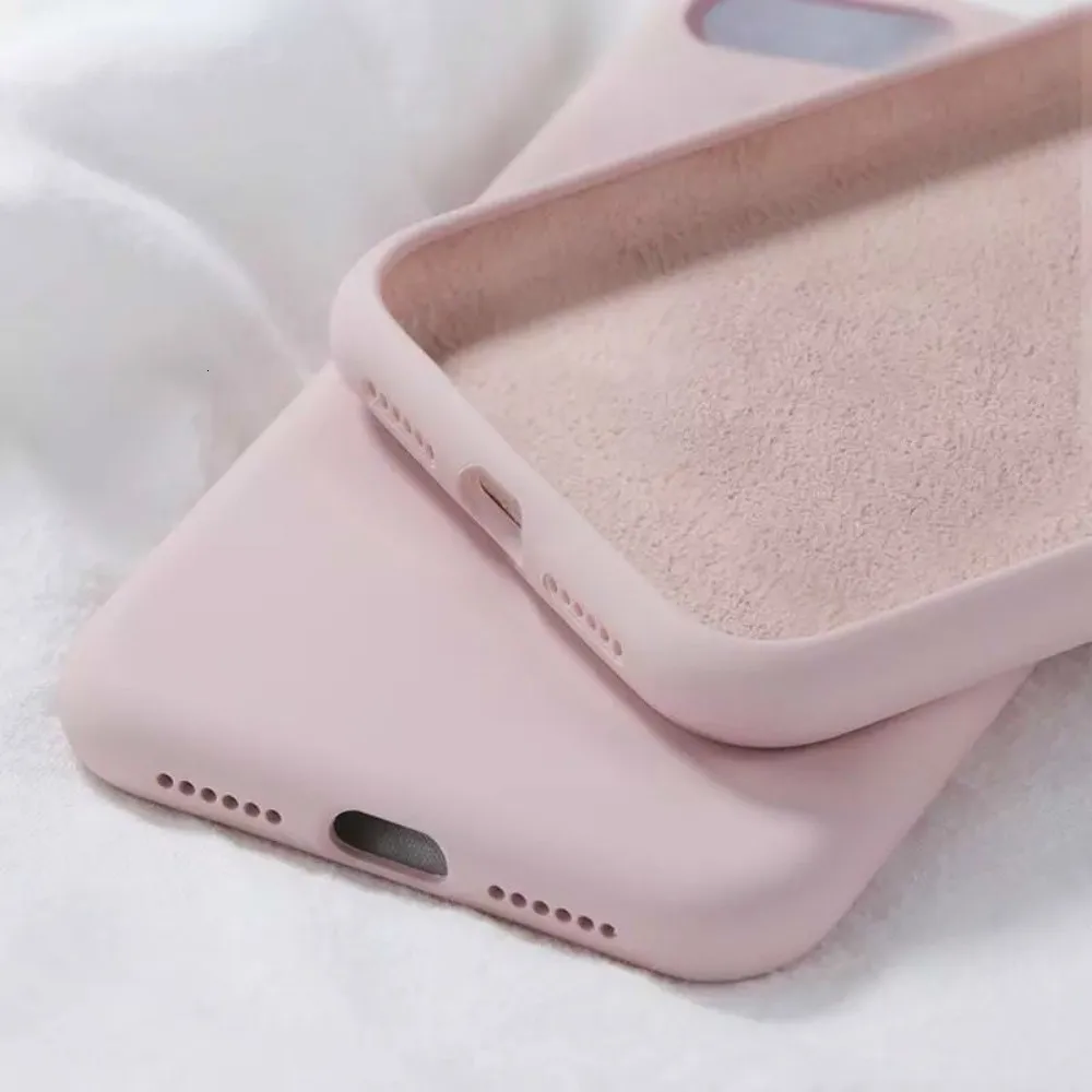 

Original Candy Liquid Silicone Case For IPhone 6 6S 7 8 Plus X XR XS Max Shockproof Soft Phone Cases For Iphone 11 Pro MAX Cover
