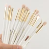 BEILI Pearl White Gold Professional Synthetic Makeup Brushes set Foundation Concealer Eyebrow Vegan Make up Brushes ► Photo 3/6