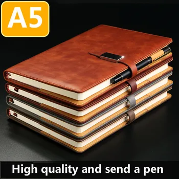 

A5 Diary Book Business Memopad PU Leather Notebook Traveler Journal Weekly Planner Notepad School Office Stationer Supplies