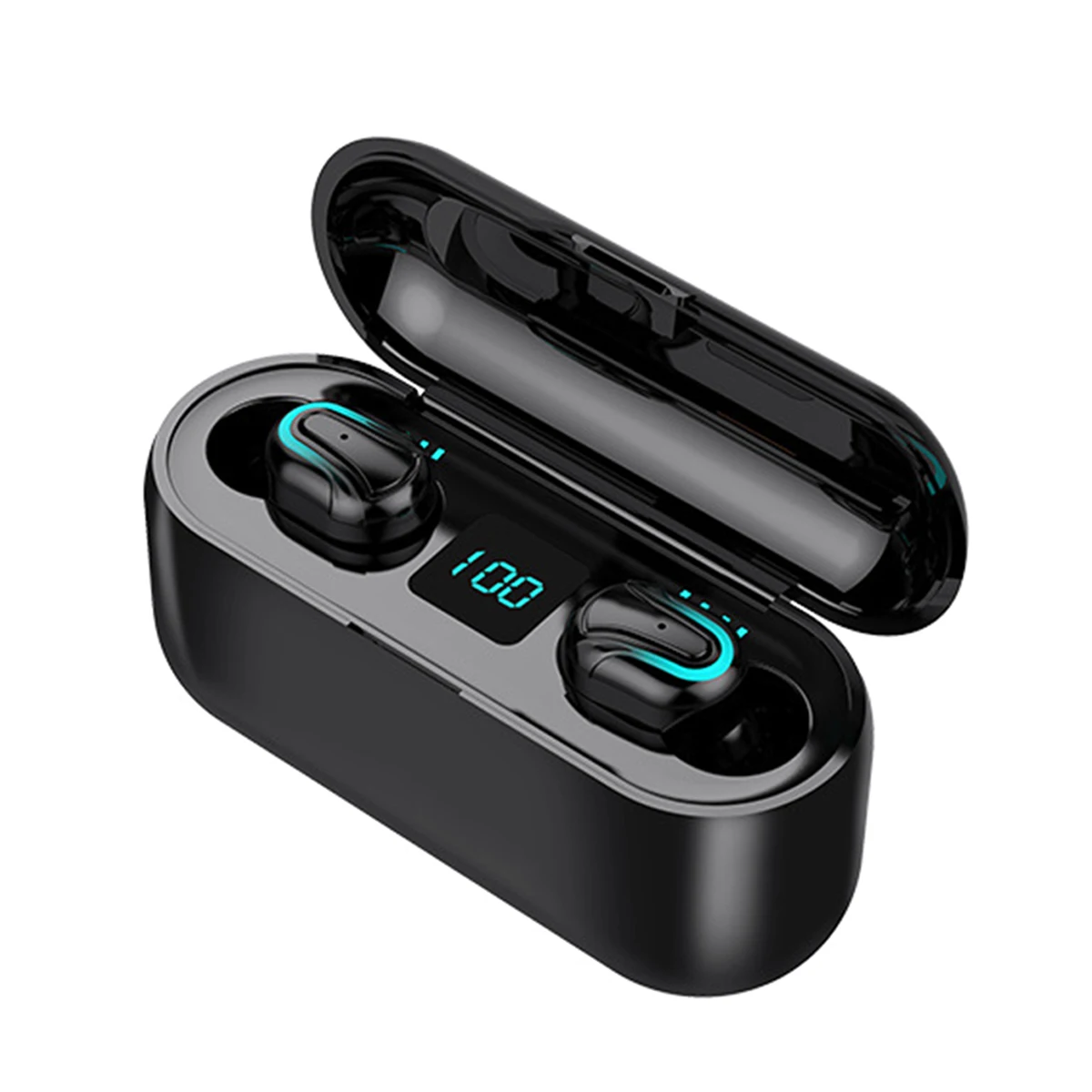Bluetooth 5,0 TWS Ture беспроводные наушники светодиодный дисплей стерео HiFi мини спортивная Гарнитура вкладыши с 2000 мАч зарядный чехол