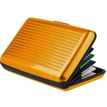 

Waterproof Aluminum ID Credit Card Wallet Holder Antimagnetic Cards Holder Pocket Wallet Holder Business Metal Pocket Mini Case