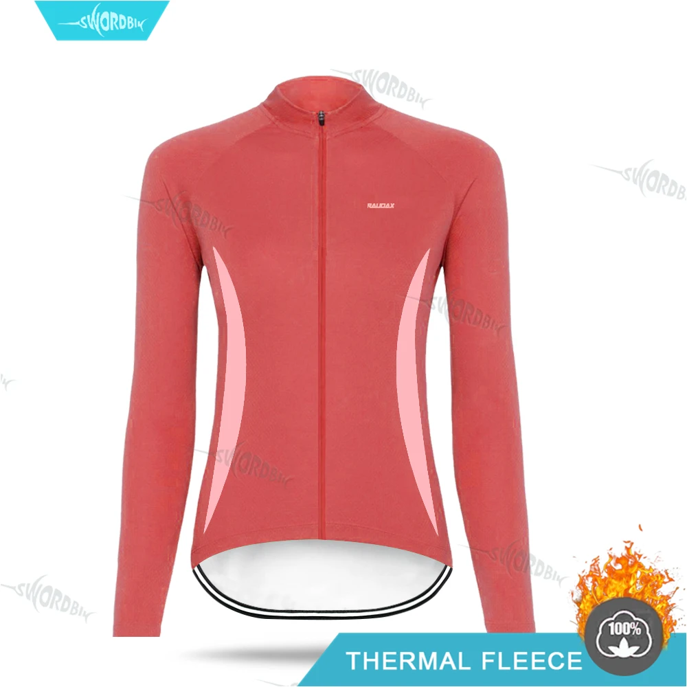 Cycling Jersey Женский комплект из Джерси для велоспорта, женская одежда с длинным рукавом, зимняя одежда для велоспорта, Женский термофлисовый комплект для униформы MTB, Ropa Ciclismo - Цвет: Cycling Jersey