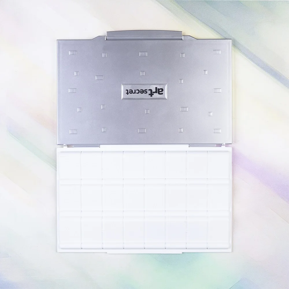 24 Grid Moisturizing Watercolor ABS Palette Foldable Travel Paint Box color palette,watercolor palette