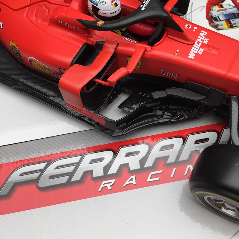 Bburago 1:18 1/18 2019 Ferrari SF90 Vettel No5 Формула 1 F1 гоночный автомобиль Транспортное средство литье под давлением дисплей Модель Игрушки для мальчиков