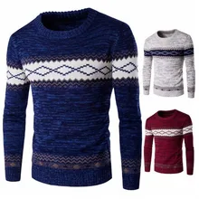 Zogaa Men Fashion Sweaters Autumn Winter Knitted Pullovers Male Sweaters Knitwear Homme Warm Sweater Casual Patchwork Men O-Neck
