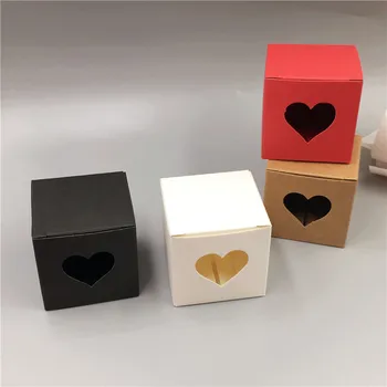 

30Pcs Small Cube Kraft Paper Packing Box 5x5x5cm mini Handmade soap/Cake/Candy Box Cardboard Wedding Favor Wrapping