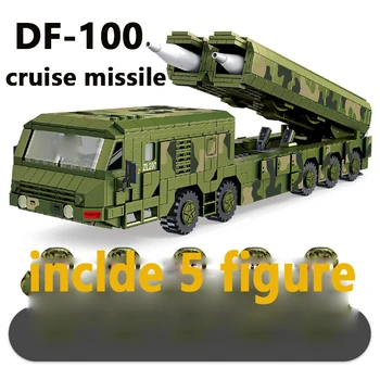 

Chinese Military DF-100 cruise missile Building Blocks WW2 Children's DIY Light Toys 5 Action Figures Toy gift