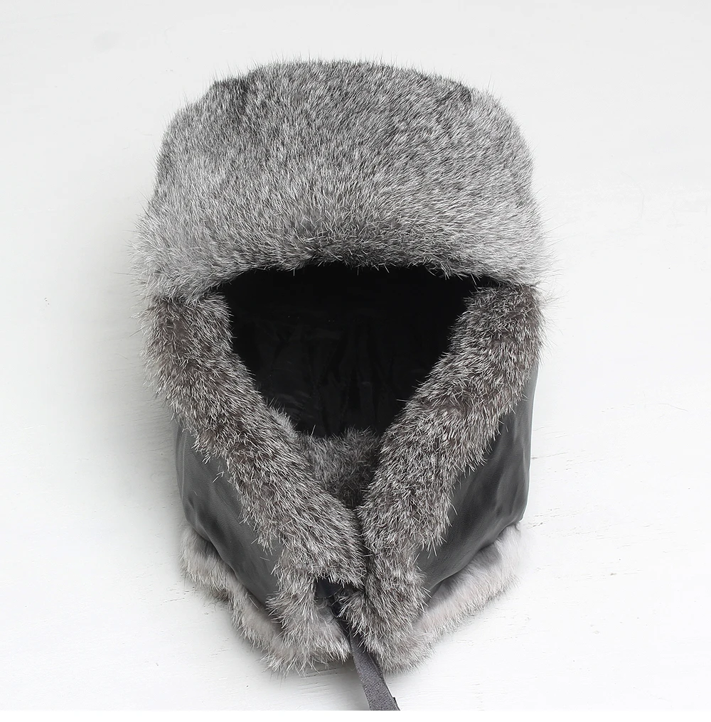 Winter women's natural rabbit fur hats lady 100%genuine real rabbit fur caps brand fashion real Leather hats retail wholesale