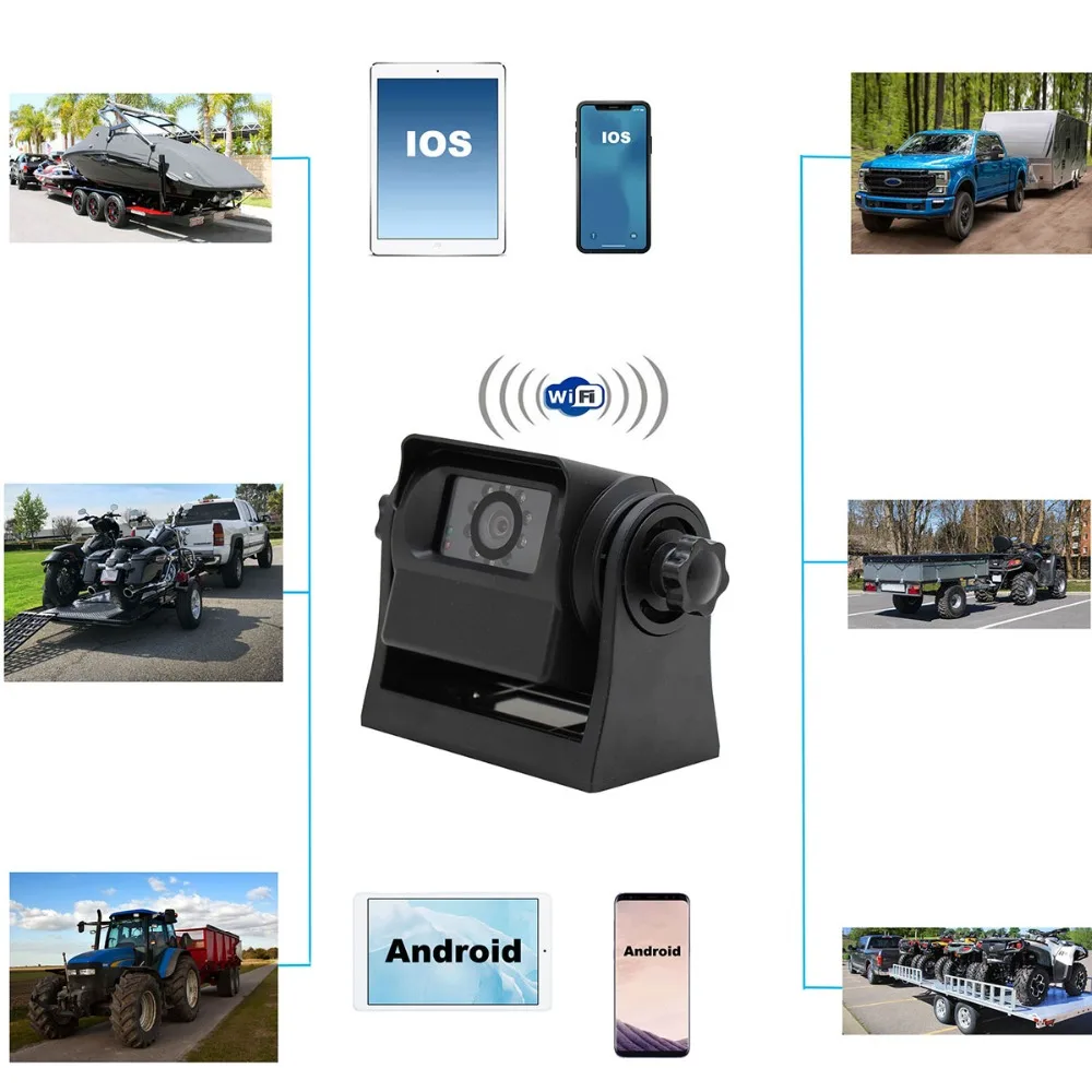 WiFi Magnetic Hitch Wireless Backup Camera 2