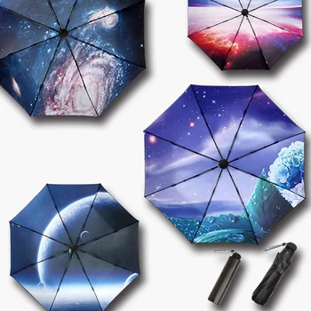 

Alps Folding Umbrella For Women Brand Travel Anti-UV Windproof Rain Flower Modish Female Sun Girl Parasol Pocket Umbrellas
