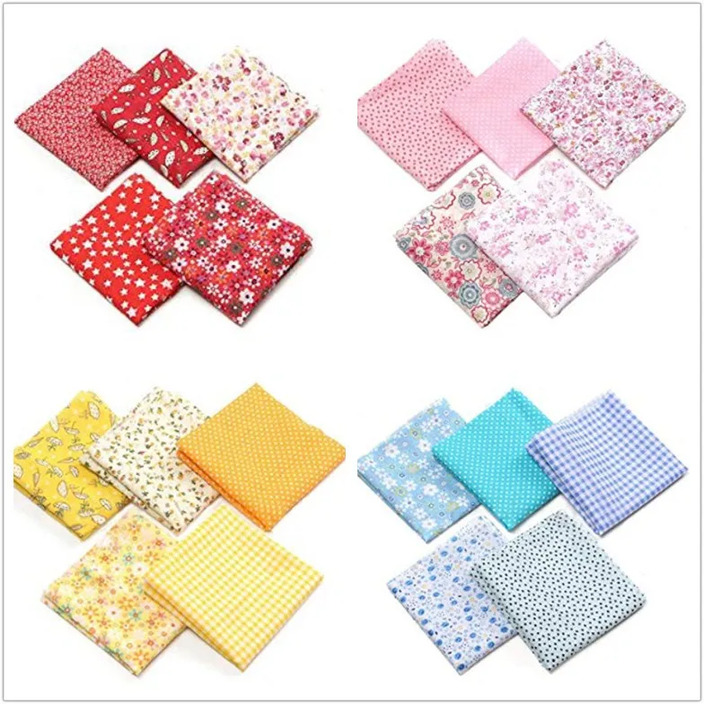 

50*50cm Cotton Fabric Printed Cloth doll Sewing Quilting Fabrics for Patchwork Home Needlework DIY Handmade Material