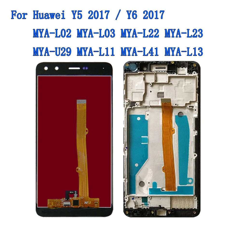 Сенсорный экран для Huawei Y5 2017/ Y6 2017 рамка ЖК дисплея MYA L11 дисплей U29 L02 L03 L13 L22