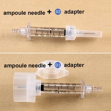 0,3 мл/0,5 мл уплотнение одноразовый адаптер шприца ампулы игла для гиалурона пистолет ручка высокого давления удаления морщин воды шприц