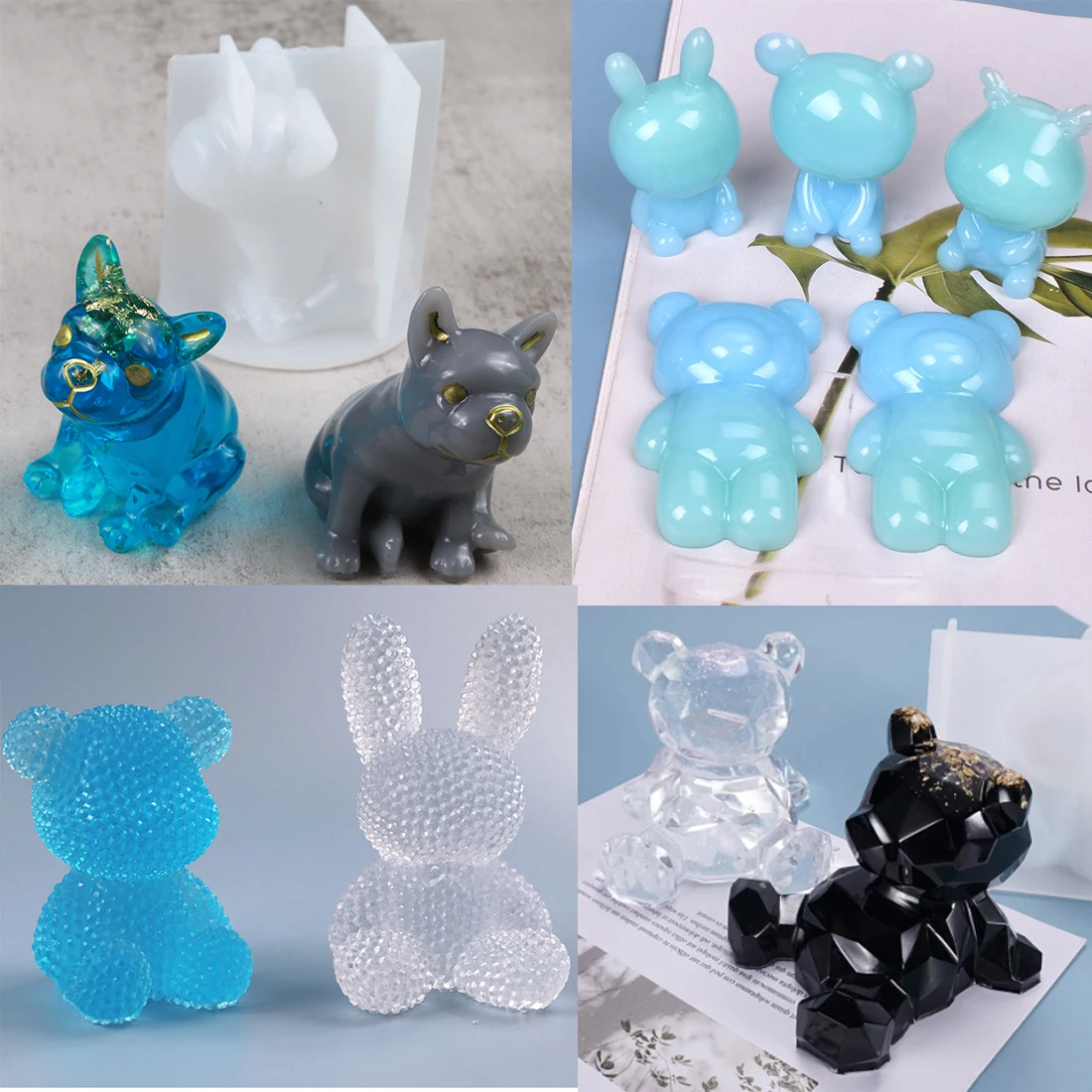 Bear Shelf Epoxy Resin Molds Mini Display Tray Silicone Mold Epoxy Casting  Mould - AliExpress