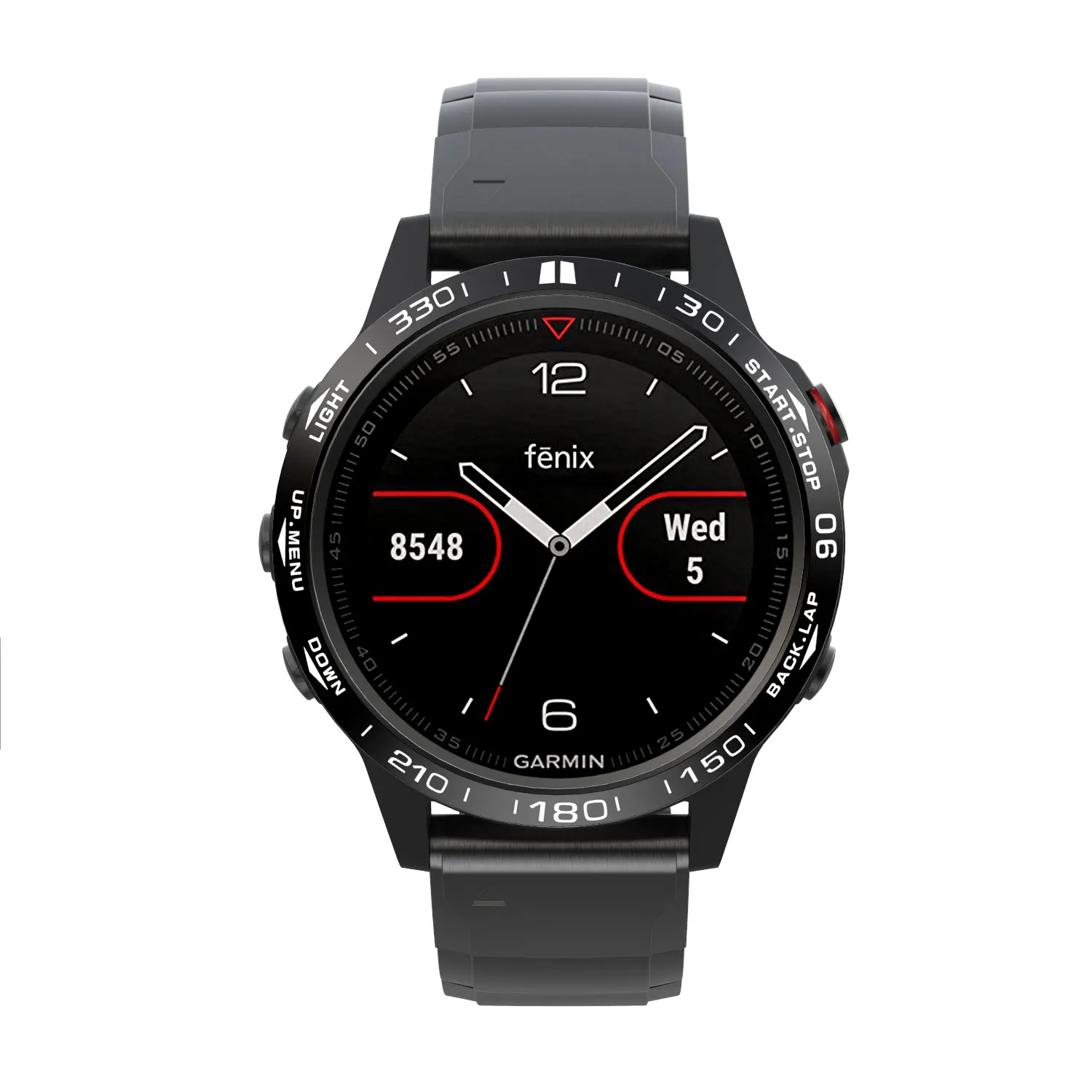 Металлический Чехол-рамка для Garmin Fenix 5/5X/3, Смарт-часы с циферблатом и кольцом, Стильный чехол, клейкая крышка, защита от царапин, кольцо