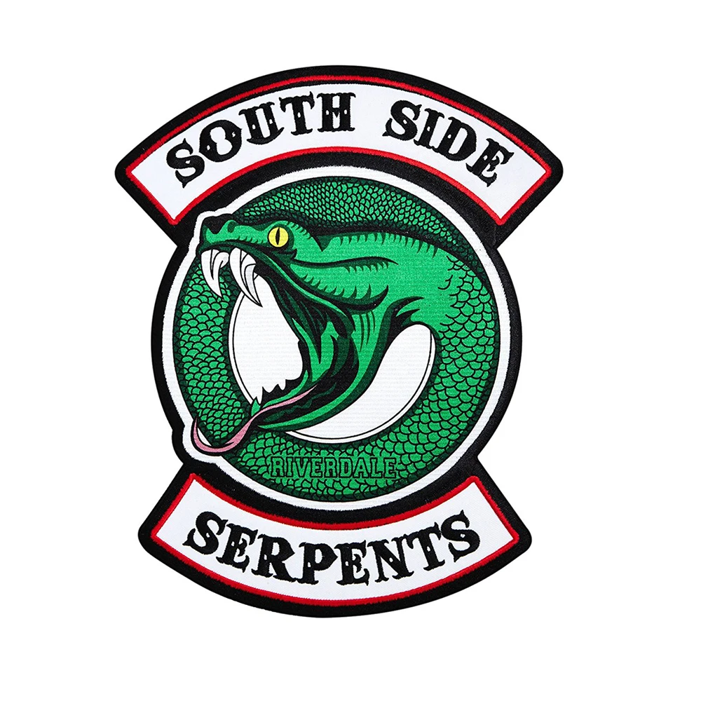 Riverdale South Side Serpants Round Logo 1 Inch Tall Metal Enamel Pin
