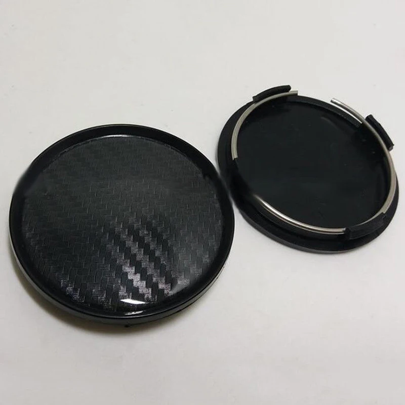 

Carbon Fiber Plastic Black Auto Center 60MM Set Look Tool Wheel Hub Replaces Stock Sale High Quality Accs Part