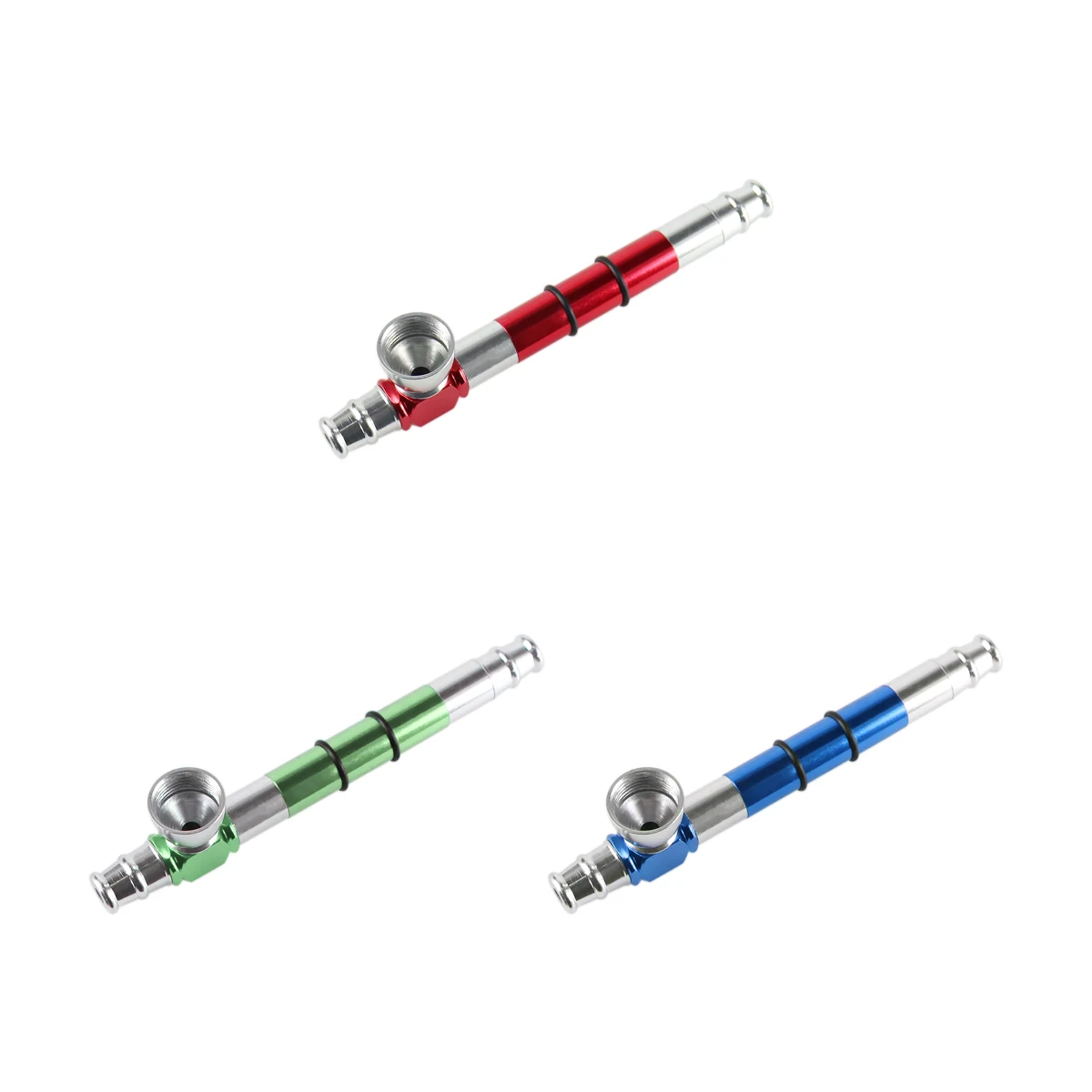 Formax420 13 2*2 7 см алюминиевые маленькие кельчатые курительные трубки с карманом