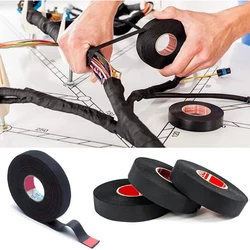 New 15 Meter Heat-resistant Flame Retardant  Cloth Fabric Tape Automotive Cable Tape Car Cable Harness Wiring Loom Protection