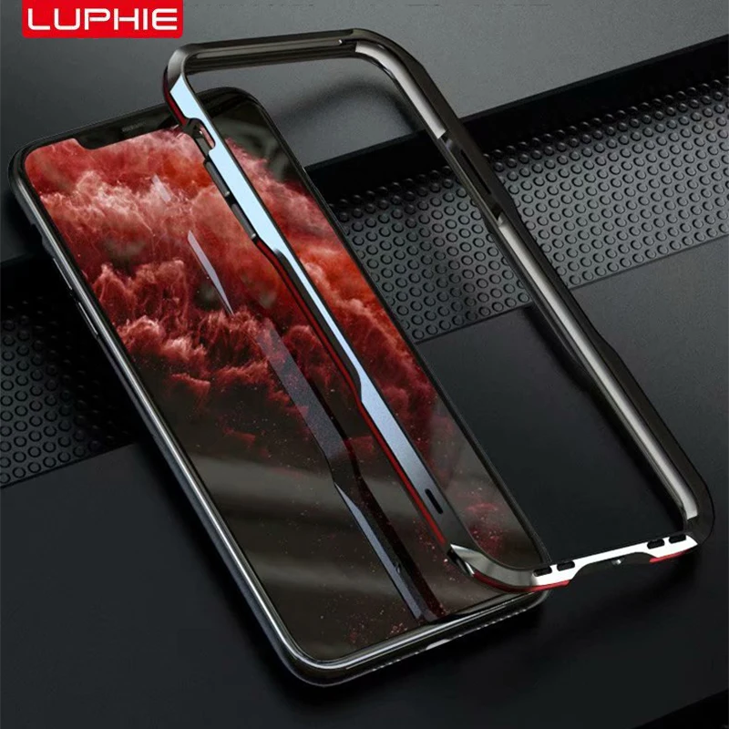 Для Apple iPhone 11 Pro Max X XS Max XR 8 7 Plus роскошный Броня Алюминиевый металлический бампер чехол рамка Защитная крышка Coques Funda