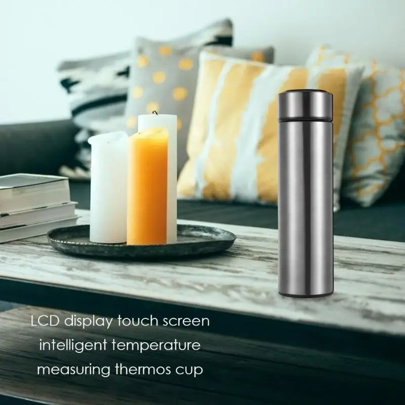 300 мл Smart Touch Изолированная чашка из нержавеющей стали с ЖК-дисплеем Вакуумная бутылка поддержка дропшиппинг