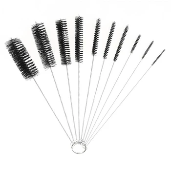 

10pcs Nylon Tube Brushes Straw Set For Drinking Straws / Glasses / Keyboards / Jewelry Cleaning Brushes Clean Tools vip link