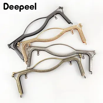 

Deepeel 1pc/5pcs 20.5/27cm Retro Metal Bag Frame Lock Clasp Buckle Purse Frame Handle DIY Wallet Hand Pull Parts Accessories