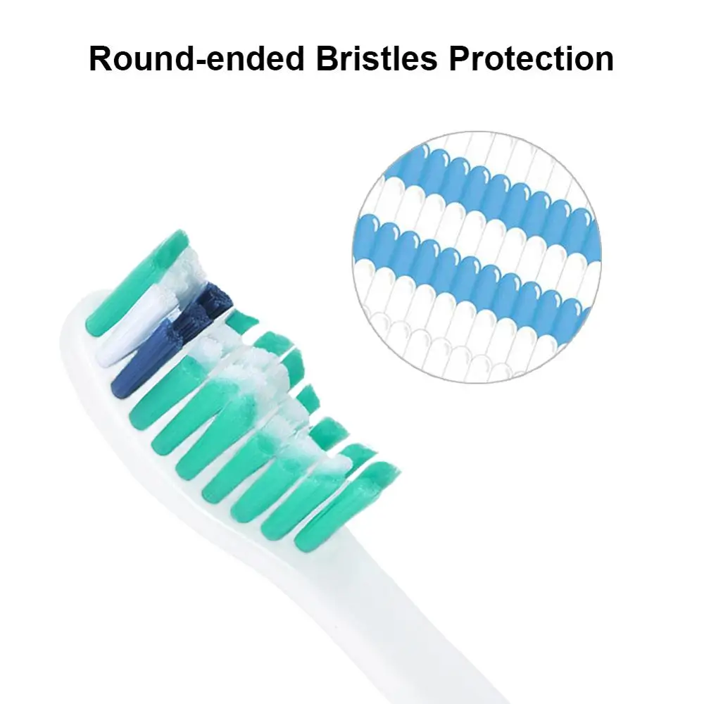 6 шт. HX7001 насадки для электрической зубной щетки для Philips Sonicare E-Series с крышкой Essence/Cleancare/Xtreme/Elite/Advance