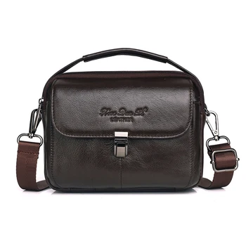 

Business Men Messenger Bag Handbags Genuine Leather Shoulder Bag Male Crossbody Bags For Men Purse Casual Travel Waist Pack