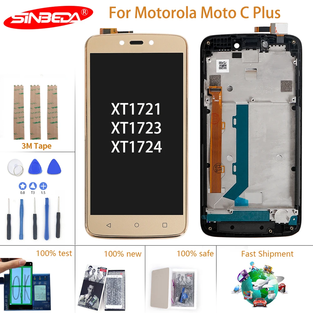 ЖК дисплей 5 0 дюйма для Motorola Moto C Plus сенсорный экран дигитайзер XT1721 XT1723 XT1724 ремонт
